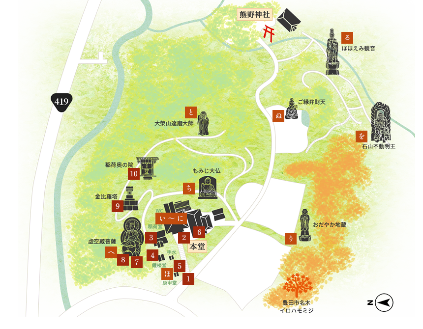 境内案内図